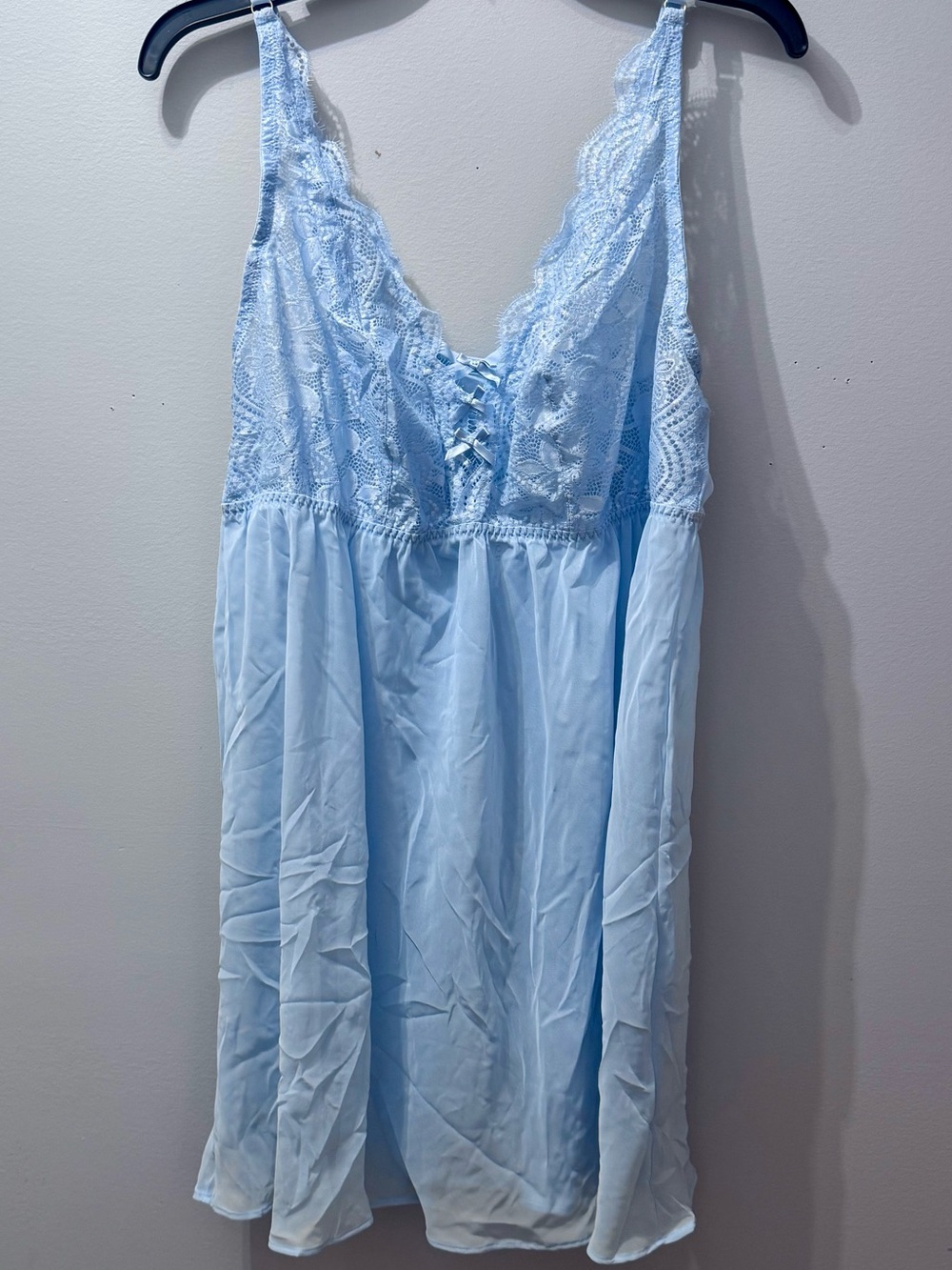 Light Blue Lace-Trim Nightgown - Women's Intimates, Cacique Size 18/20